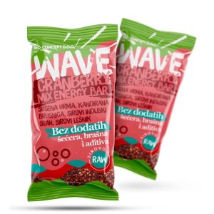 Wave brusnica Mix energy bar – 40 gr